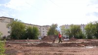В Зеленогорске продолжается благоустройство общественной территории на месте бывшего железобетонного городка за гостиницей &quot;Космос&quot;