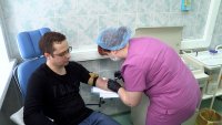 Работники ЭХЗ сдали кровь для вступления во Всероссийскую базу доноров костного мозга