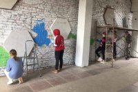 Ученики лицея №174 и воспитанники центра образования «Витязь» реализуют проект «ART-дом»