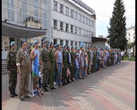 Несколько десятков десантников приняли участие в митинге в День ВДВ