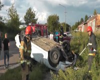 На Майском шоссе перевернулся автомобиль