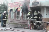 В павильоне «Ротманс» на улице Бортникова произошёл пожар